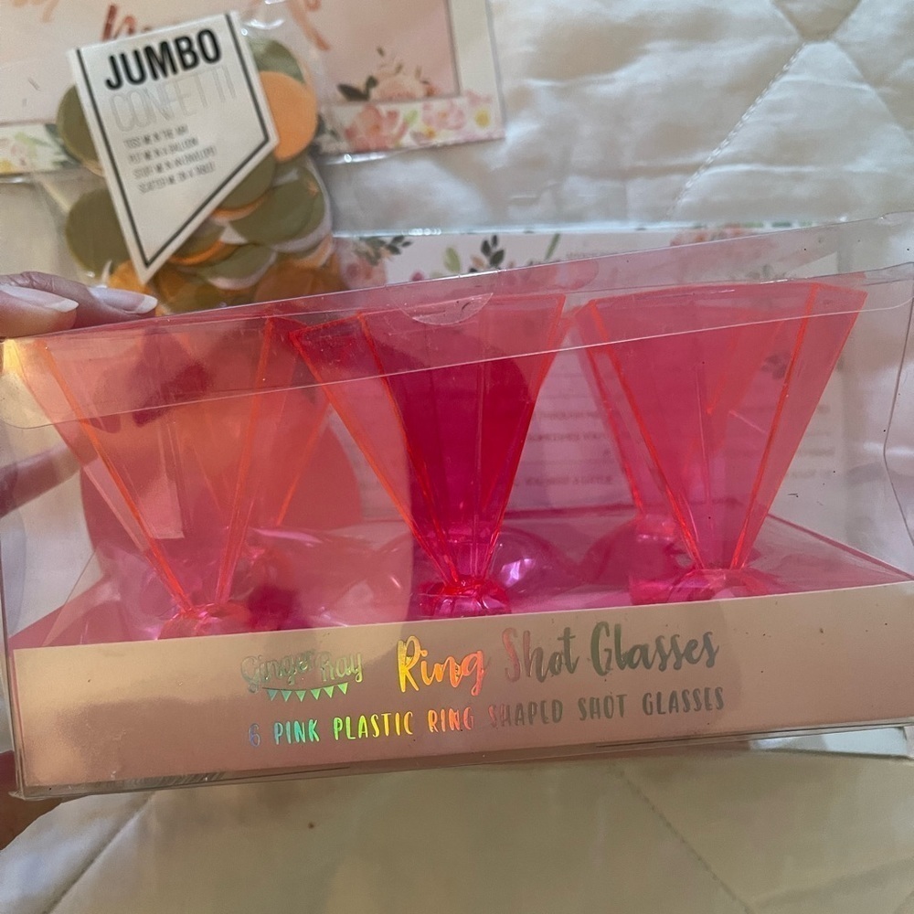 4 for $40 - Bridesmaid Decor - Ring Shotglass